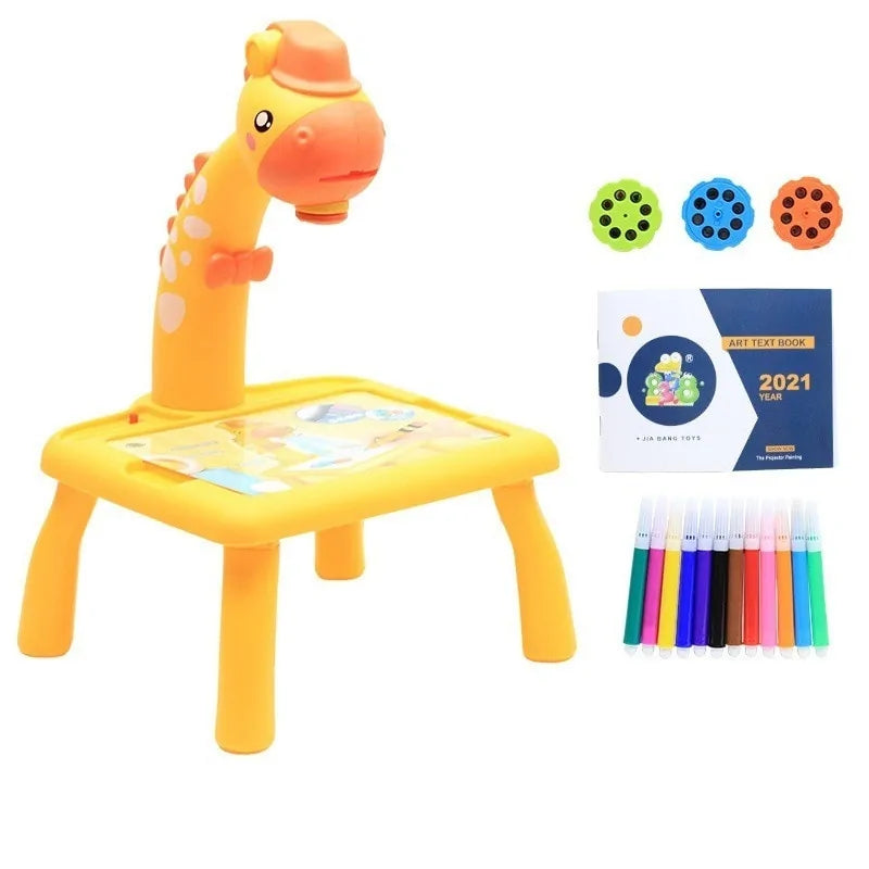 Kids Mini Led Projector Art Drawing Table