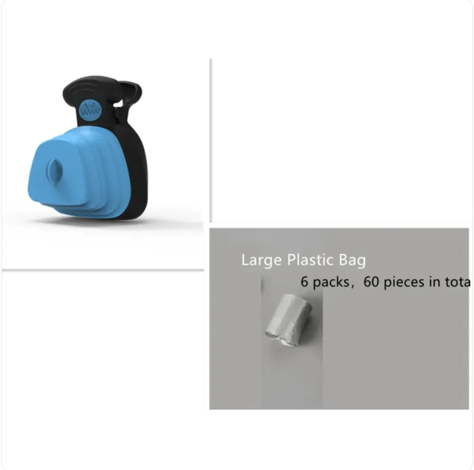 Foldable Pet Poop Bag Dispenser with Travel Spoon