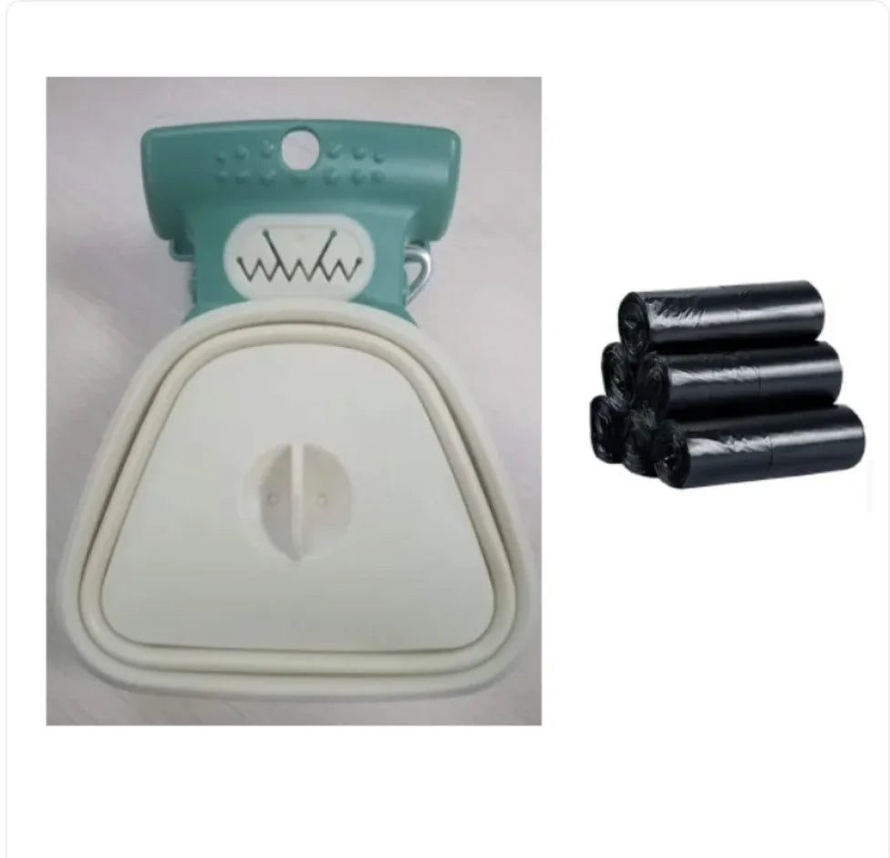 Foldable Pet Poop Bag Dispenser with Travel Spoon