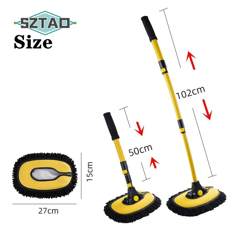 Adjustable Car Telescopic Cleaning Mop